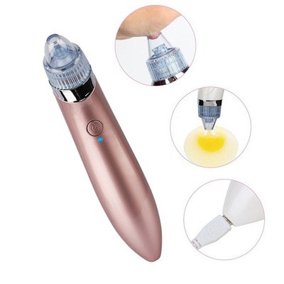 Máy Hút Mụn, Đầu Đen Cám Bọc Cầm Tay Mini Blackhead Spa Hút Nặn Mụn Trứng Cá Tặng 3 Đầu Hút Đa Năng