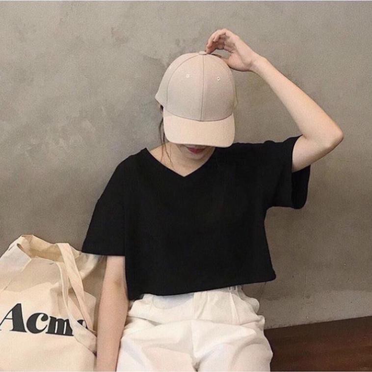 Áo Croptop Cổ Tím Trơn Nữ Xinh | BigBuy360 - bigbuy360.vn