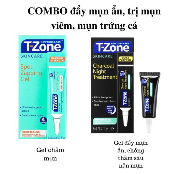 Kem chấm mụn - thâm cấp tốc T-Zone Ngày và Đêm 8ml