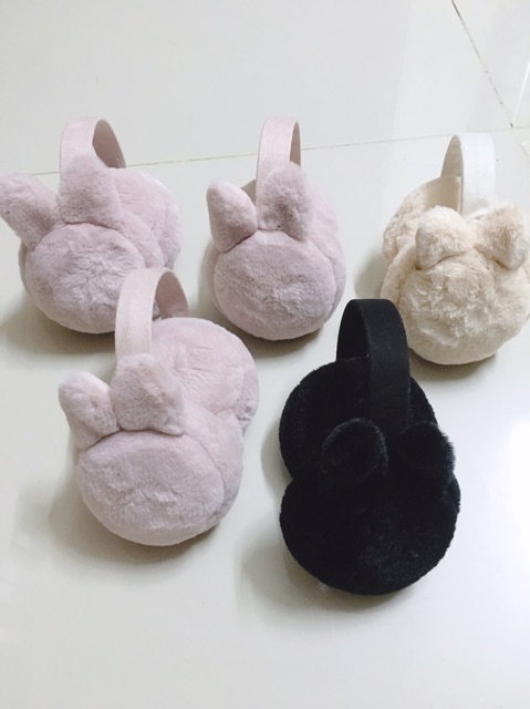 Bịt tai bông lông giữ ấm tai thỏ