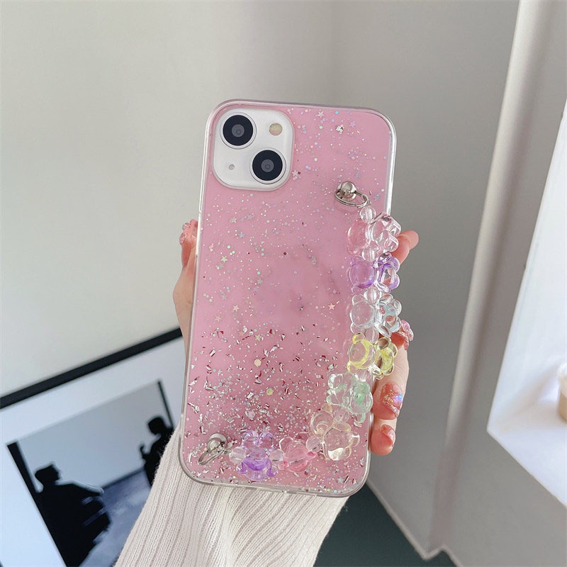 Ốp Điện Thoại Đính Kim Tuyến Có Dây Đeo Cho Vivo Y20 Y20i Y20s Y12s Y50 Y30 Y30i Y19 S1 V15 Pro V20 SE Y31 2021 Y51 2020