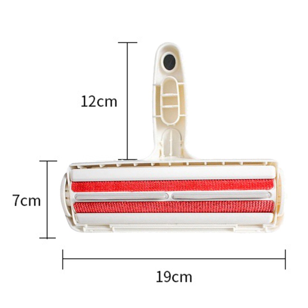 Bàn chải lăn làm sạch xơ vải và lông thú cưng chó mèo trên quần áo/sofa cầm một tay tái sử dụng tiện lợi