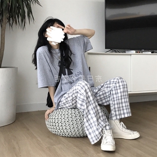 [HÀNG ORDER 2-3 TUẦN] (có ảnh thật) Quần kẻ sọc ống rộng cạp chun