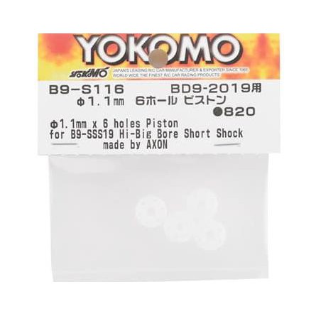 Pít Tông Giảm Xóc Yokomo Bd9 (4) (6 Lỗ - 1.1mm) - B9-s116