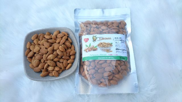 500gram HẠNH NHÂN MỸ dùng ăn liền hoặc làm sữa hạt,ngũ cốc,granola kết hợp với hạt điều,macca(SẤY CHÍN/HẠT SỐNG/RANG BƠ)