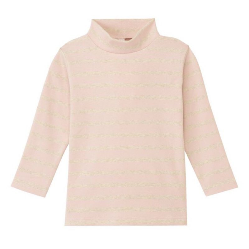 Áo phông cotton cao cổ Muji