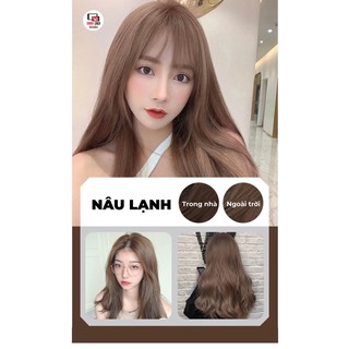 combo nhuộm nâu lạnh kèm oxi