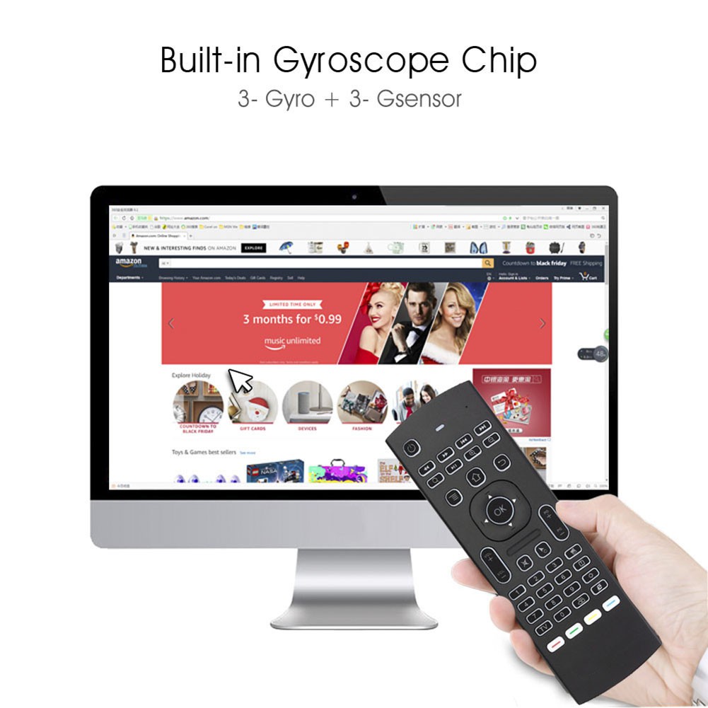 Điều Khiển Từ Xa Hel + Mx3 2.4g Cho Tv Box X96 H96 Android