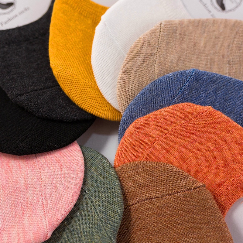 Vớ Cotton Mỏng Tàng Hình Màu Sắc Thời Trang Cho Nữ