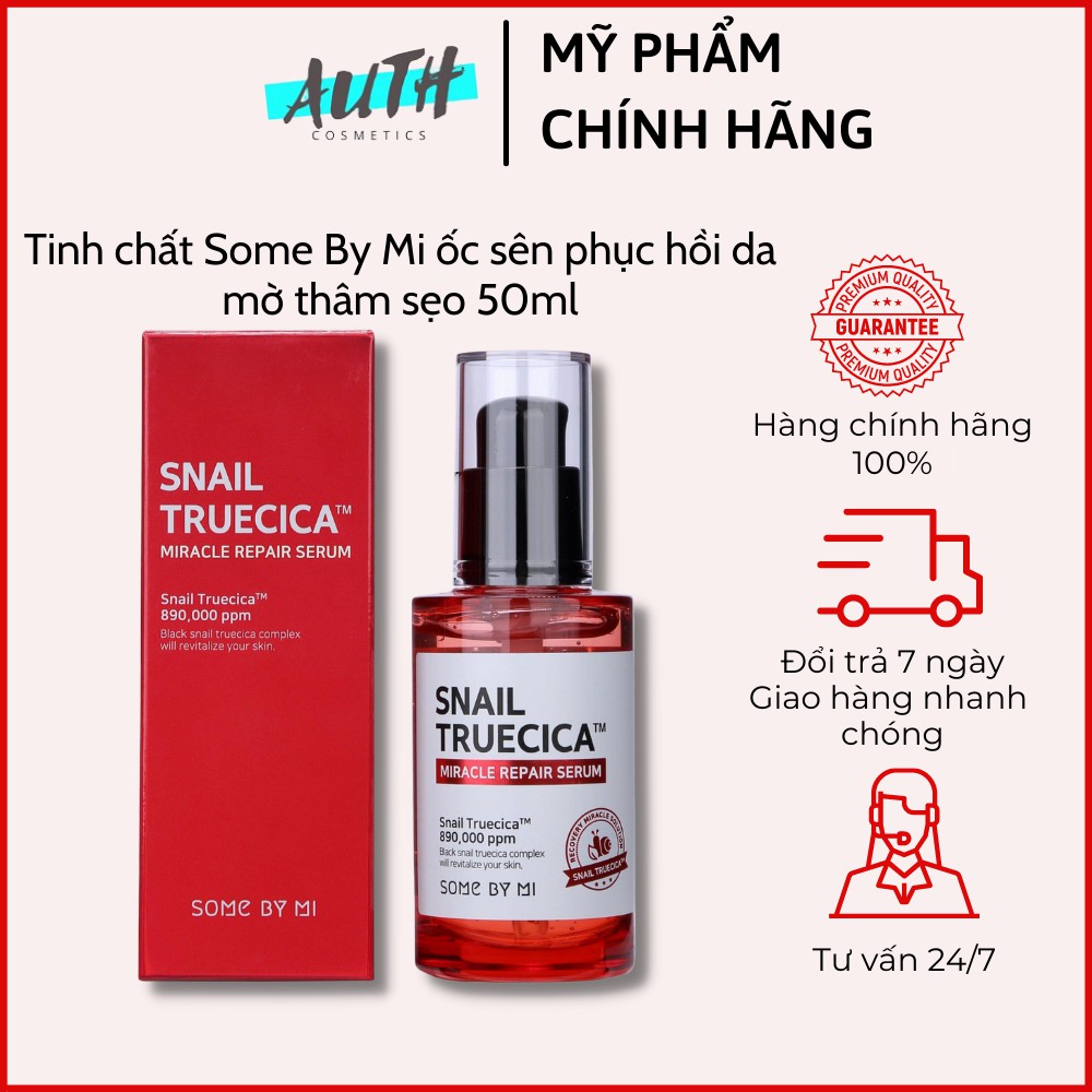 Serum ốc sên - Tinh chất ốc sên dưỡng da phục hồi sẹo Some By Mi Snail Truecica Miracle Repair 50ml Auth Hàn Quốc | BigBuy360 - bigbuy360.vn