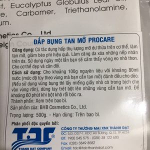 Bột Đắp Tan Mỡ Procare 500g