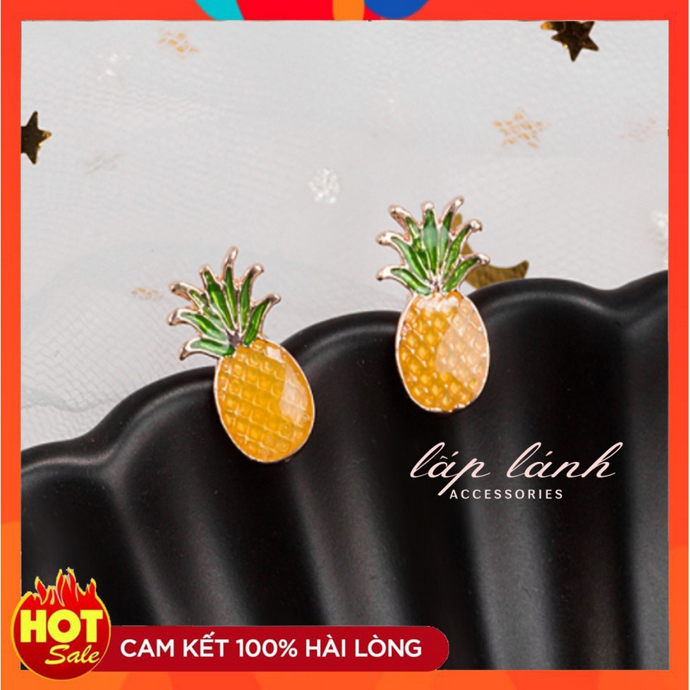 [Có sẵn] BÔNG TAI KHUYÊN TAI HỌA TIẾT DỄ THƯƠNG HANDMADE HÌNH KEM SỮA CHUA DÂU PHONG CÁCH HÀN QUỐC BT45