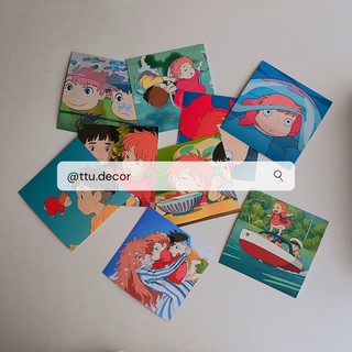 Set postcard anime phim hoạt hình decor