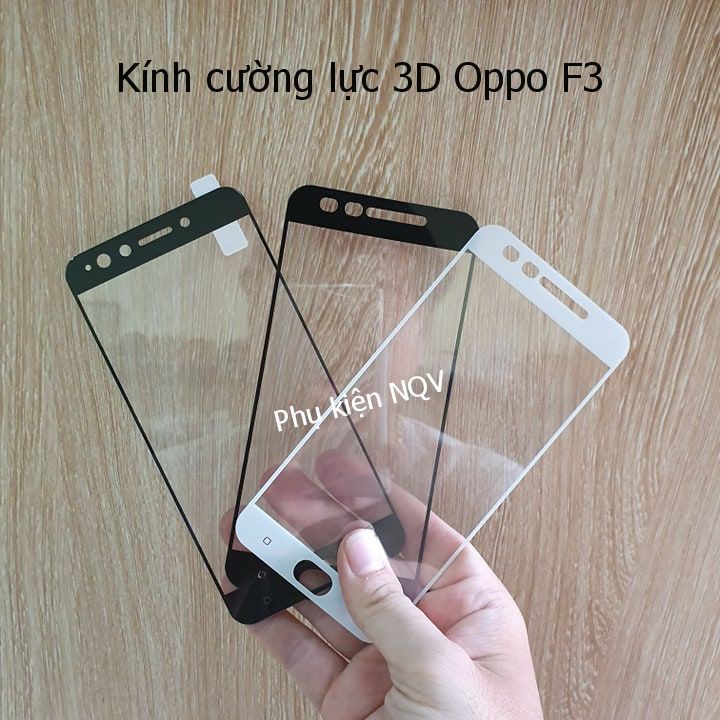 Oppo F3|| Kính cường lực 3D Full màn Oppo F3 - Phukiennqv