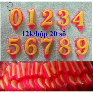 Combo 10 hộp nến số sinh nhật