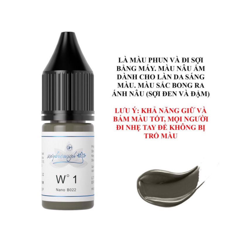 Mực Phun Xăm GH Khắc Sợi Sexy Brown Chính Hãng