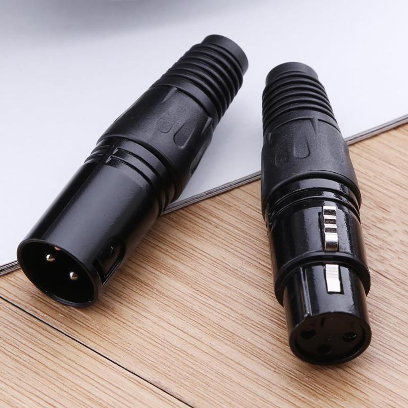Đầu cắm/Cổng cắm cáp micro XLR 3 Pin chất lượng cao tiện dụng