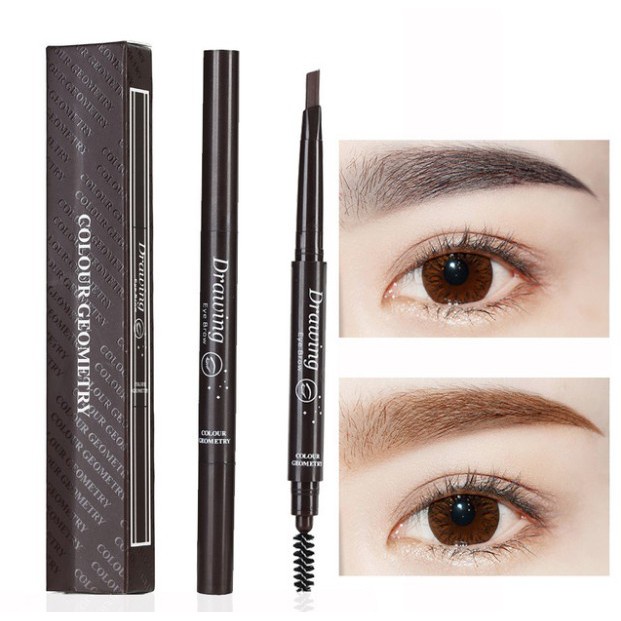 Bút kẻ lông mày hai đầu xoay tự động chống thấm nước và mồ hôi trang điểm tự nhiên lâu trôi | BigBuy360 - bigbuy360.vn