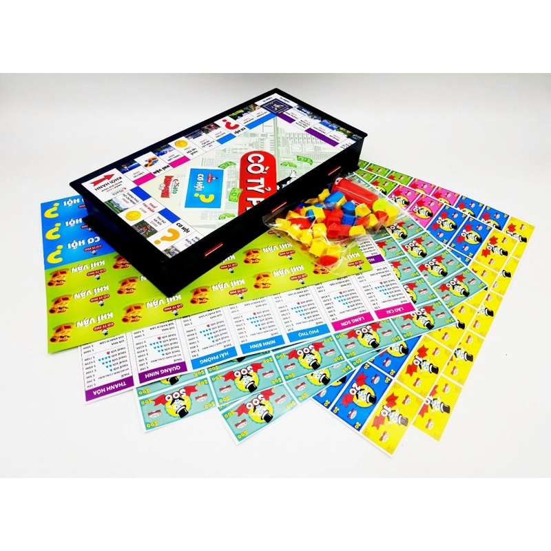 Cờ Tỷ Phú Sato (Monopoly Thử Thách Làm Giàu,Phiên Bản Các Địa Danh Việt Nam ( KUNBABYSHOP - MSKUN039)