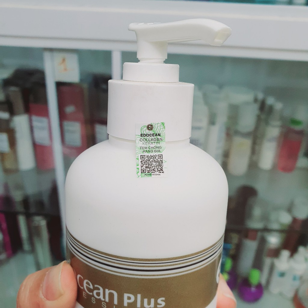 DẦU GỘI XẢ PHỤC HỒI KÍCH THÍCH MỌC TÓC EDOCEAN PLUS COLLAGEN KERATIN 500ml*2