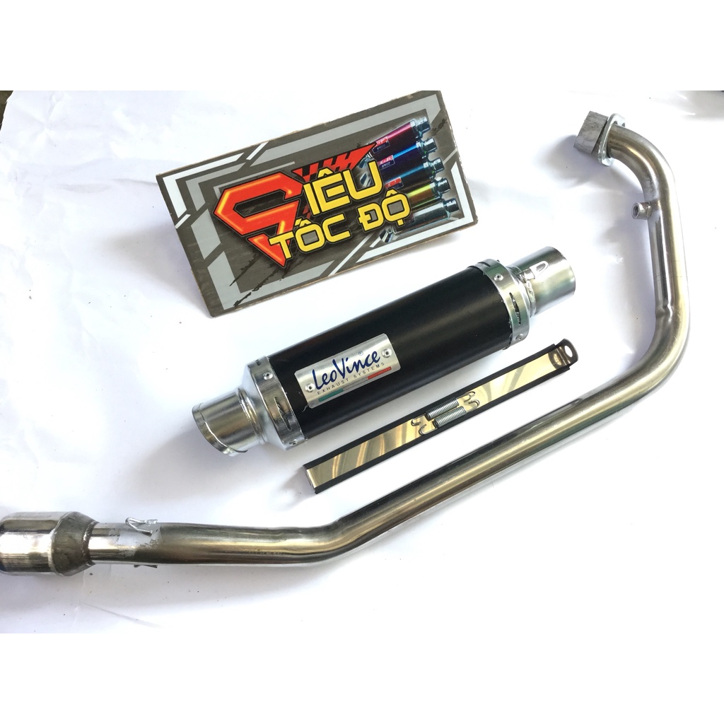 Pô leovince đủ màu full cổ inox gắn cho xe wave 50 - 100, cup, dream, 67,..