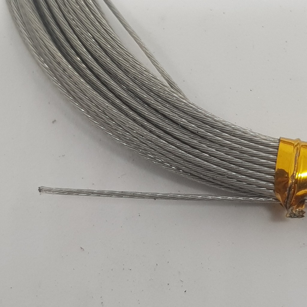 Dây cáp câu cá Fishing Sport, cáp câu cá biển , cáp câu cá chẽm cá chim dài 10m kèm 10 ống bấm cáp