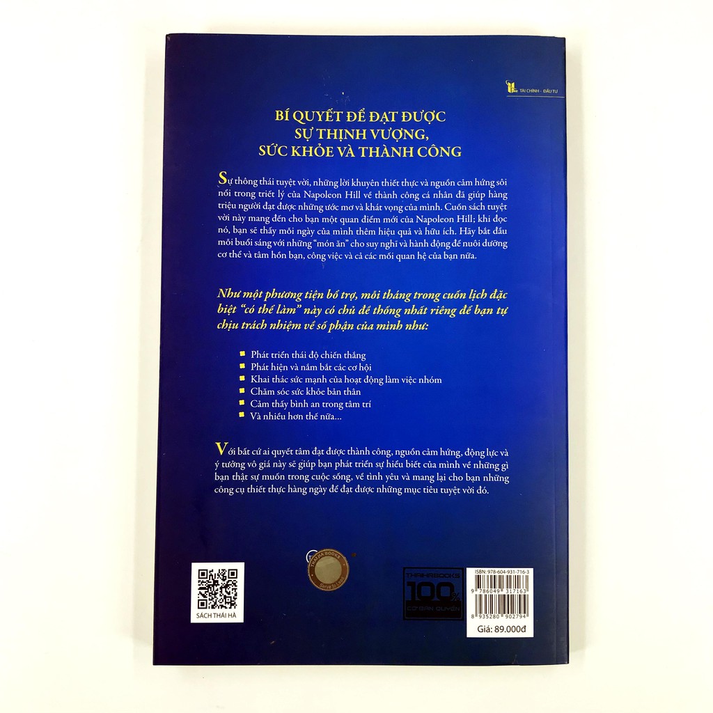 Sách - Napoleon Hill - Nghĩ Giàu Làm Giàu 365 Ngày | BigBuy360 - bigbuy360.vn