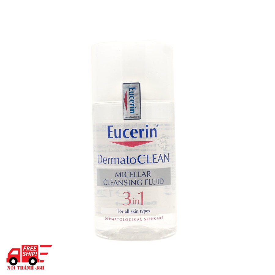 Nước tẩy trang dành cho da nhạy cảm Eucerin DermatoClean Micellar Cleansing Fluid 100ml