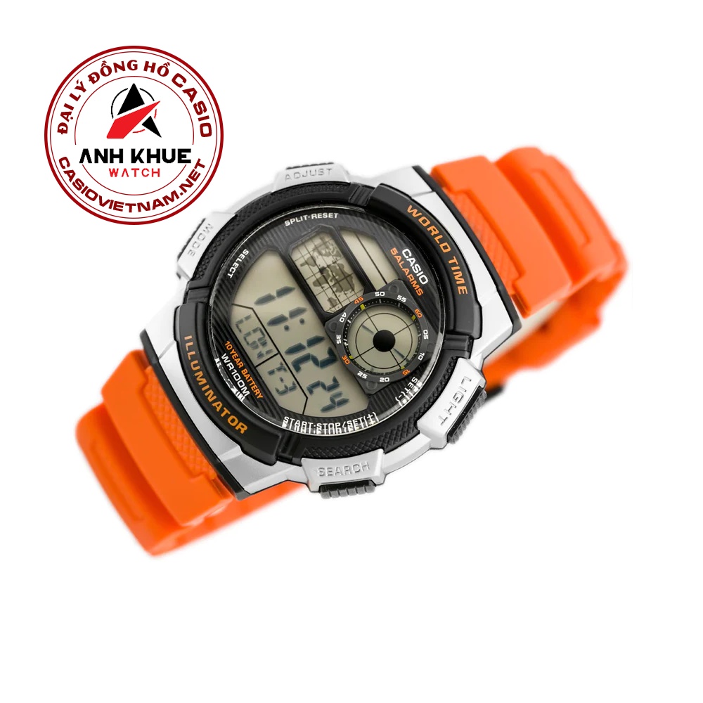 Đồng Hồ Casio Nam AE-1000W-4BVDF | Dây Nhựa | Pin 10 Năm | Chống Nước WR100M