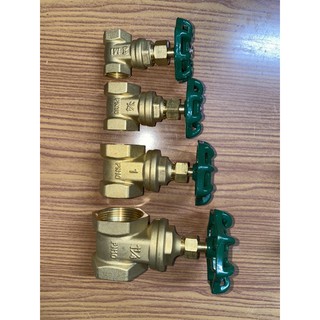 Van cửa đồng, Van khoá nước tay vặn đồng thau Minh Hoà 21mm, 27mm, 34mm, 42mm