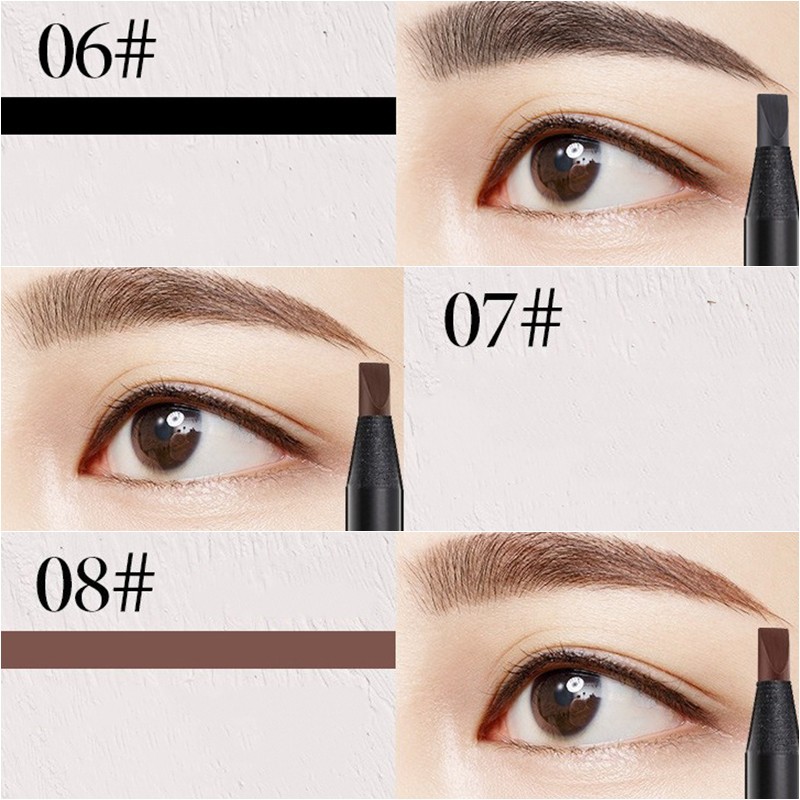 Chì xé kẻ mày Haozhuang Eyebrow Pencil cứng phảy sợi sắc nét - Chì kẻ lông mày chống nước mã HZ001