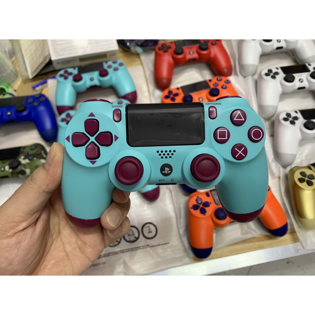 Tay cầm Ps4 98% Slim Pro version đủ các màu tặng bọc núm cao su