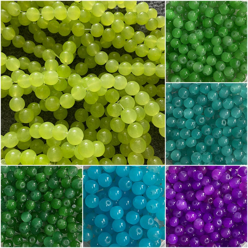 10 hạt xỏ chuỗi nhiều kích thước nguyên liệu làm trâm, làm trang sức