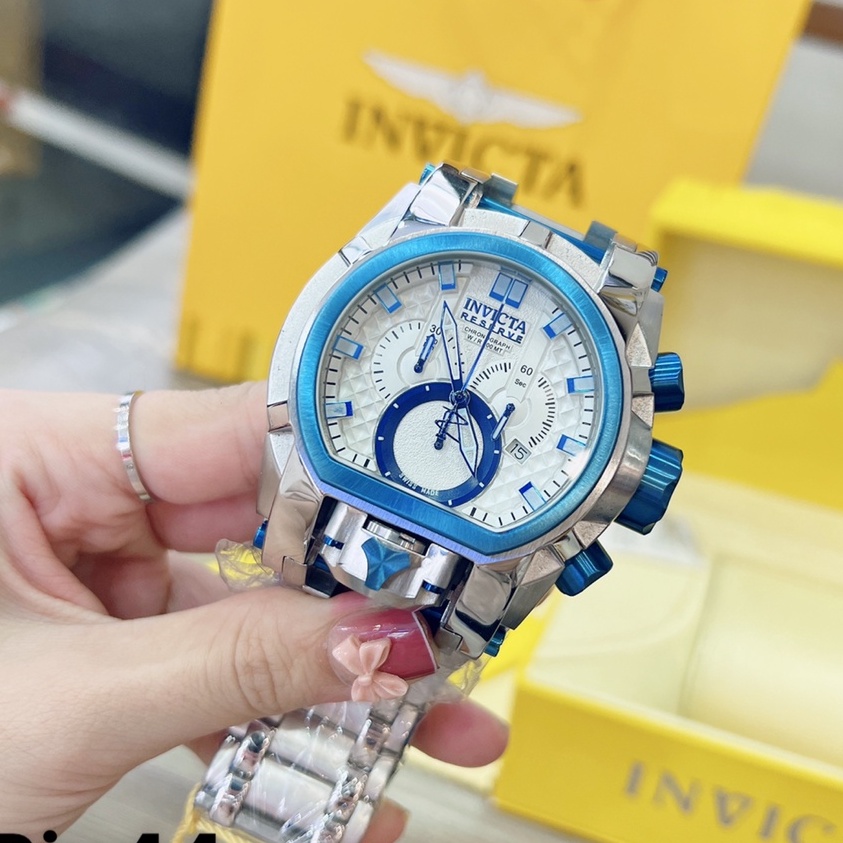 Đồng Hồ Nam Invicta Reserve Bolt Zeus 25206, Dây Thép Silver , Size 52mm