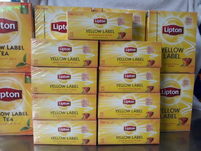 Trà Lipton Túi Lọc Nhãn Vàng hộp 25 gói x 2g | BigBuy360 - bigbuy360.vn