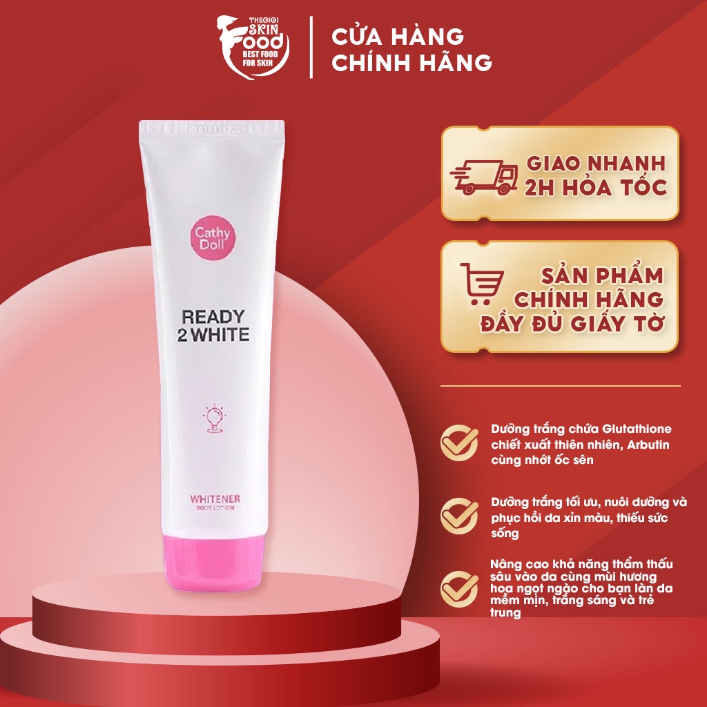 Sữa Dưỡng Thể Trắng Da Tức Thì Cathy Doll Ready 2 White Whitener Body Lotion 150ml