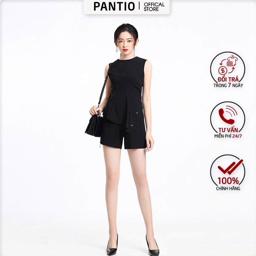QUẦN SHORT hoạ tiết trơn tối giản dễ dàng phối đồ BQN12254 - PANTIO