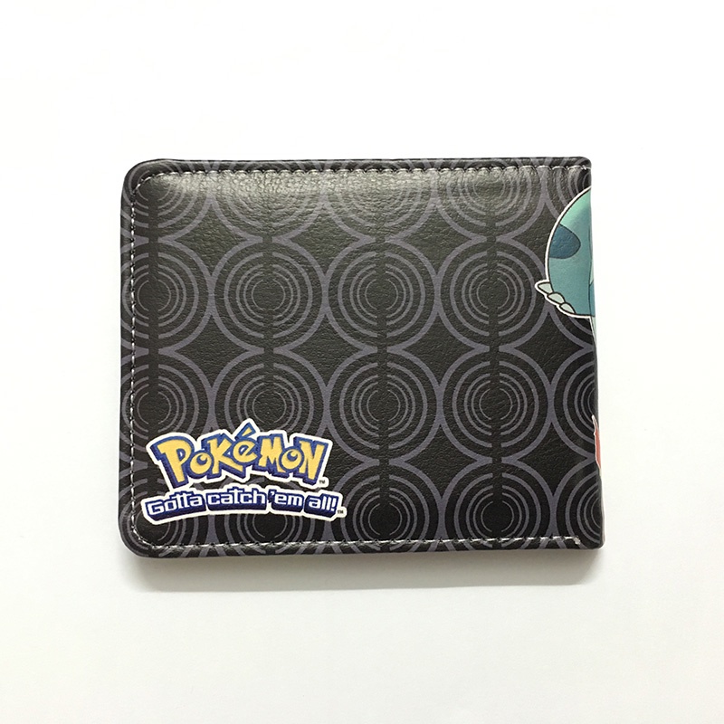 Ví Ngắn Gập Đôi In Hình Pikachu Hoạt Hình Pokemon