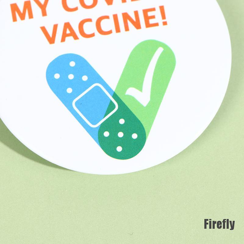 1 Huy Hiệu Cài Áo Hình Logo vắc-xin Thời Trang