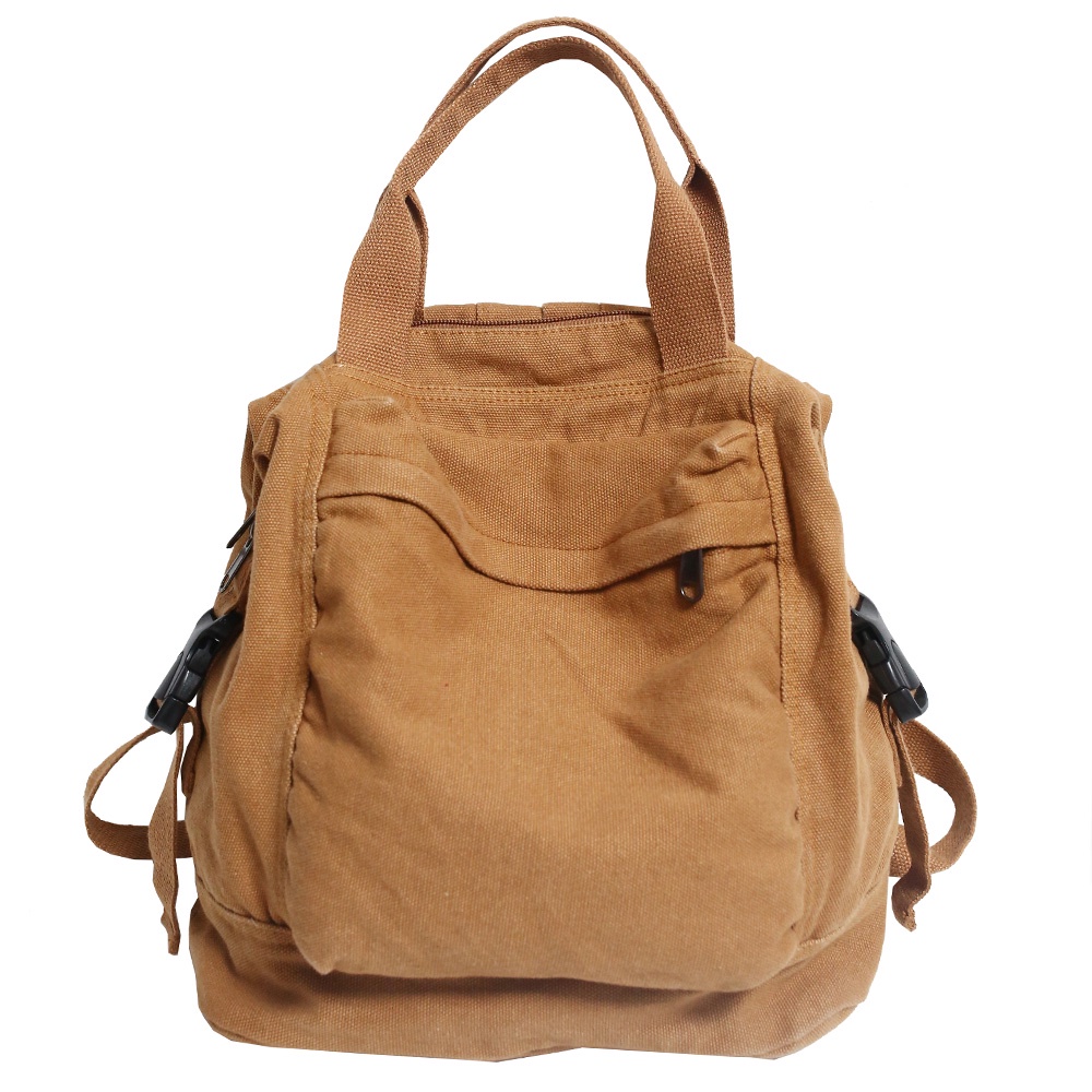 Ba Lô Vải Canvas Phong Cách Harajuku Dễ Thương Thời Trang Cho Nữ