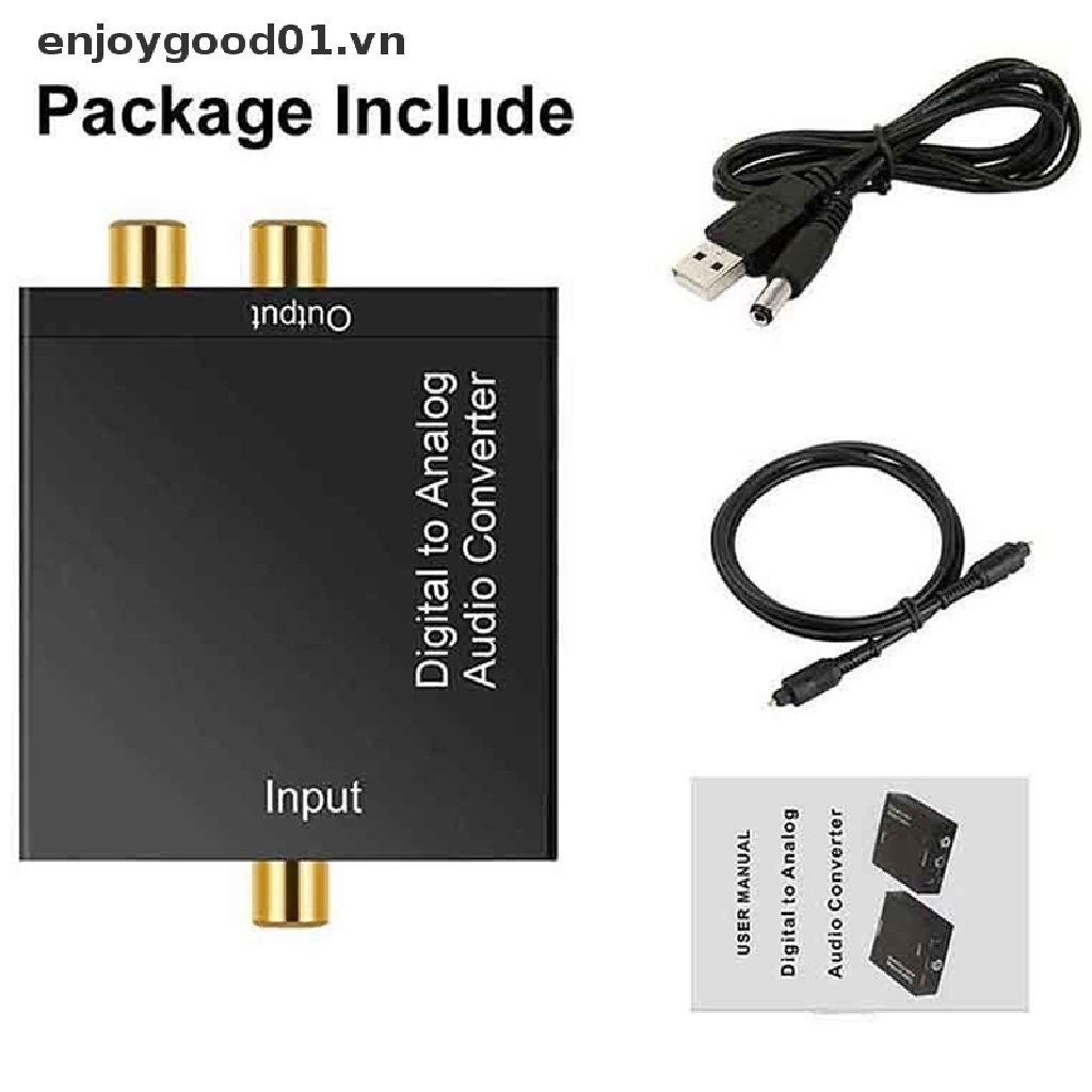 Bộ Chuyển Đổi Âm Thanh Toslink Digital Sang Analog RCA L / R