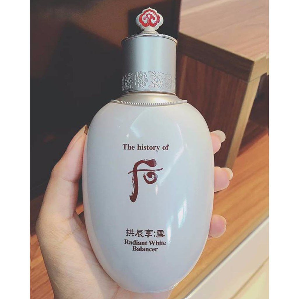 Nước Hoa Hồng The History of Whoo Dưỡng Sáng Da 150ml Radiant White Balancer