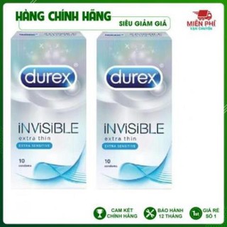 Bao cao su Durex Invisible Combo 2 Hộp