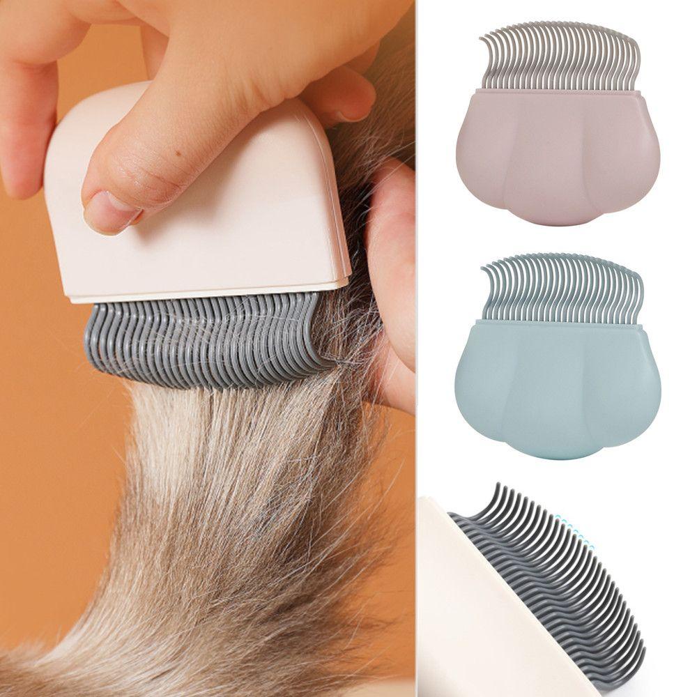 Shoukey Lược Nổi Hình Vỏ Sò Mát Xa Nhỏ Gọn Dễ Dàng Tẩy Rửa Cho Mèo Cưng