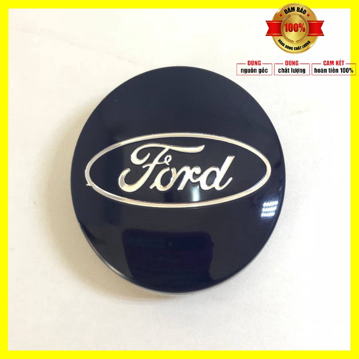 Sản phẩm Logo chụp mâm bánh xe ô tô Ford đường kính ngoài 54mm, chất liệu Nhựa ABS - 01 chiếc