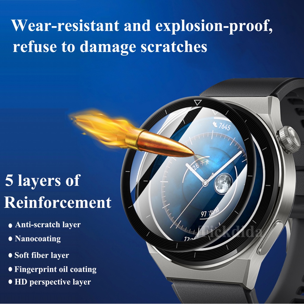 Miếng Dán Bảo Vệ Màn Hình Cong Cho huawei watch gt3 Pro gt3 Pro 46mm 43mm huawei watch gt 3 Pro