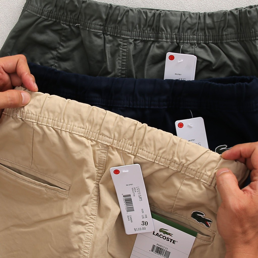 Quần short kaki BIGSIZE cạp chun nam xuất khẩu VNXK chất kaki co dãn 4 chiều