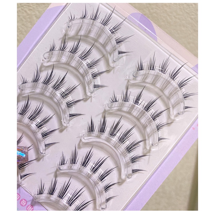 Quỷ Nhỏ 3D Truyện Tranh Lông Mi Giả Chia đôi Lông Mi Giả Mềm Mại Tự Nhiên độ Dài 7mm-12mm（Gửi keo dán miễn phí）