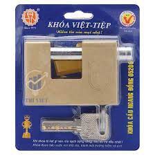 Khóa cửa Việt Tiệp cầu ngang đồng - Cầu 8mm / 10mm / 12mm - Hàng chính hãng