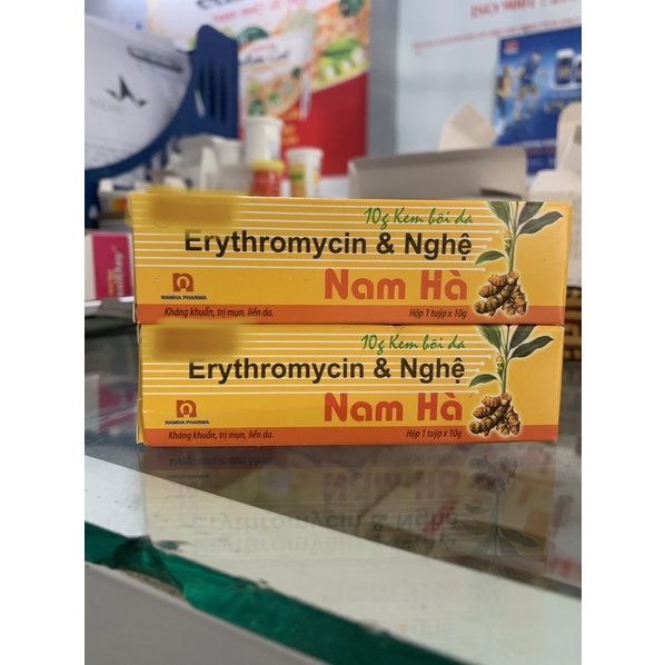 Kem bôi da Ery & Nghệ Nam Hà 10g- Kháng khuẩn, ngừa mụn, liền da